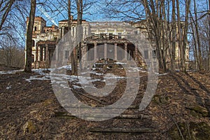 Abandoned manor Yaroshenko. Pavlishchev Bor. Kaluga region