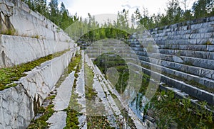 Abandoned marble quarry