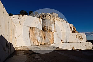 Abandoned marble quarry