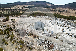 Abandoned Marble Quarry in the village of Buguldeika.