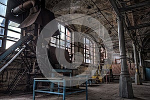 Abandoned meat processing plant slaughterhouse Rosenau, Kalinin