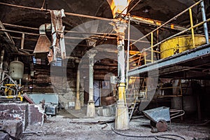Abandoned meat processing plant slaughterhouse Rosenau, Kalinin