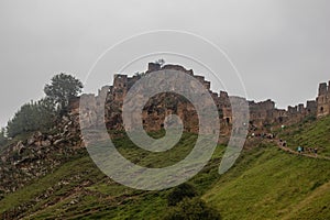 Abandoned medieval town Goor in Dagestan