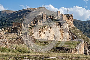 Abandoned medieval town Goor in Dagestan