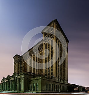 Abandoned Michigan Central Station in Detroit