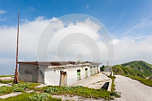 Abandoned military barracks