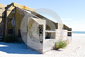 Abandoned military bunker on Cape May Point