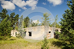 Abandoned military object in Ventspils municipality, Latvia