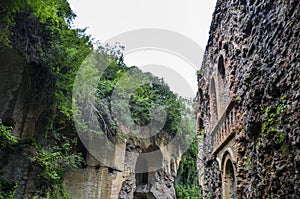 Abandoned Military Tarakaniv Fort architectural monument of 19th century. Tarakaniv, Ukraine