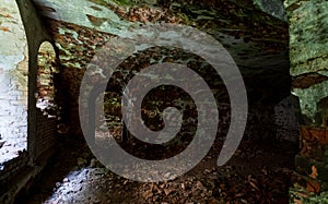 Abandoned Military Tarakaniv Fort basements other names - Dubno Fort, New Dubna Fortress - a defensive structure, an