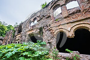 Abandoned Military Tarakaniv Fort - a defensive structure  an architectural