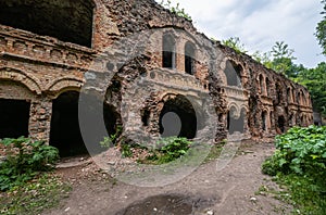 Abandoned Military Tarakaniv Fort - a defensive structure  an architectural