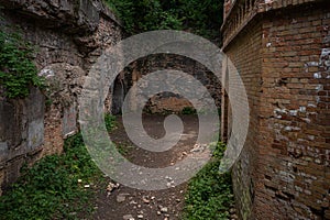 Abandoned Military Tarakaniv Fort Dubno Fort, New Dubno Fortress - a defensive structure of 19th century in Tarakaniv, Ukraine