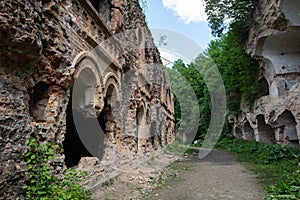 Abandoned Military Tarakaniv Fort Dubno Fort, New Dubno Fortress - a defensive structure of 19th century in Tarakaniv,  Ukraine