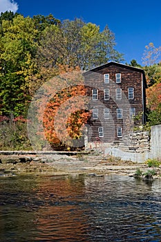 Abandoned Mill By River