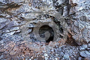 Abandoned mine adit, Troodos mountains, Cyprus