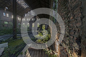 Abandoned mine buildings in Belgium