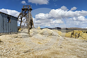 Abandoned mine in the Nevada Desert