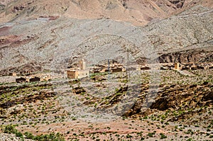 Abandoned minery village of Aouli near Midelt in Morocco