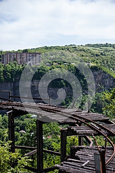 Abandoned mining track