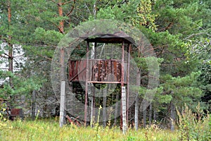 Abandoned mirador of Ghost City of Pripyat exclusion Zone