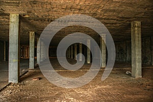 Abandoned modern construction