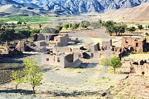 Abandoned mud brick village in Iran