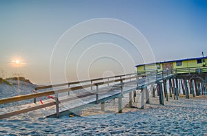 Abandoned North Carolina Fishing Pier Outerbanks OBX Cape Hatter