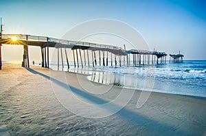 Abandoned North Carolina Fishing Pier Outerbanks OBX Cape Hatter