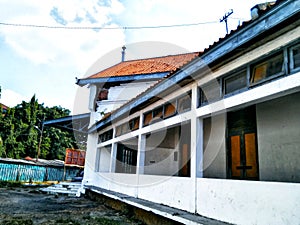 abandoned old building in the city of Jakarta as well as a relic of the Dutch colonial era