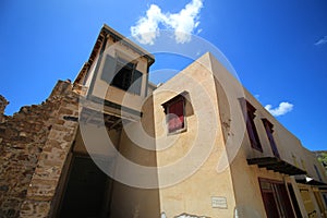 Abandoned old fortress and former leper colony, island Spinalonga, Crete, Greece