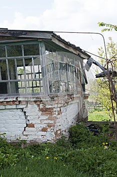 Abandoned old house in village