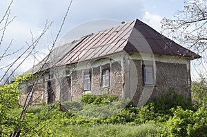 Abandoned old house in village