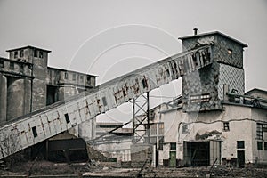 Abandoned old industrial building