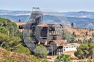 Abandoned old mine in southwest Spain