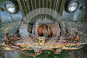 Abandoned old rusty truck