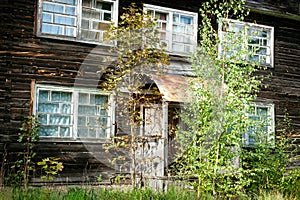 Abandoned old wooden house