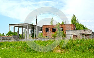 The abandoned optical-mechanical plant. Rybinsk, Yaroslavl region