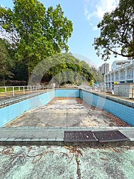 Abandoned Outdoor Swimming Pool, Hong Kong