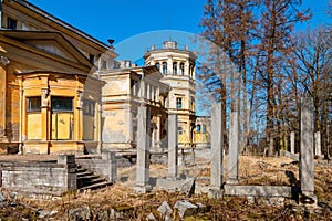 The abandoned Palace of the Grand Prince Mikhail Nikolaevich Romanov. Manor Mikhailovka