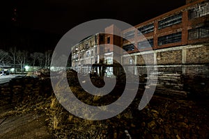 Abandoned and Partially Demolished Glass Factory - Wheeling, West Virginia