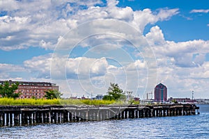 An abandoned pier in Fells Point, Baltimore, Maryland