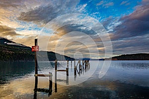 Abandoned pier, Point Whitney, Dabob Bay, Washington