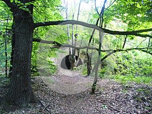 Abandoned place with secret NKVD tunnels as a part of Stalin metro