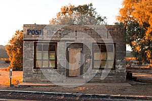 Abandoned post office building