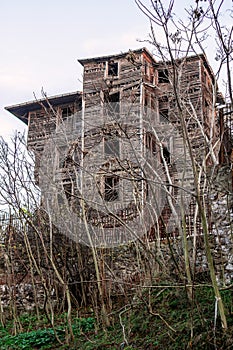 Abandoned Prinkipo Greek Orthodox Orphanage in Buyukada Island - the Adalar district of Istanbul Province, Turkey photo