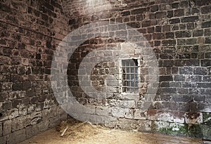 Abandoned prison cell