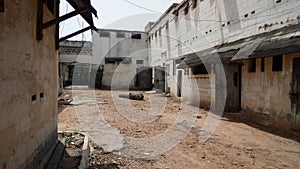 Abandoned prison in the former Ussher Fort in Accra, Ghana