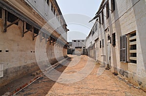 Abandoned prison in the former Ussher Fort in Accra, Ghana