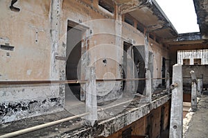 Abandoned prison in the former Ussher Fort in Accra, Ghana